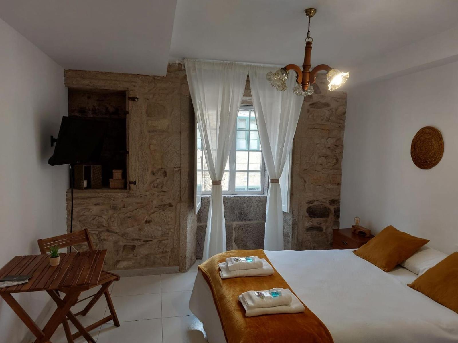 A Taberna De Gundian Hotel Vedra Buitenkant foto